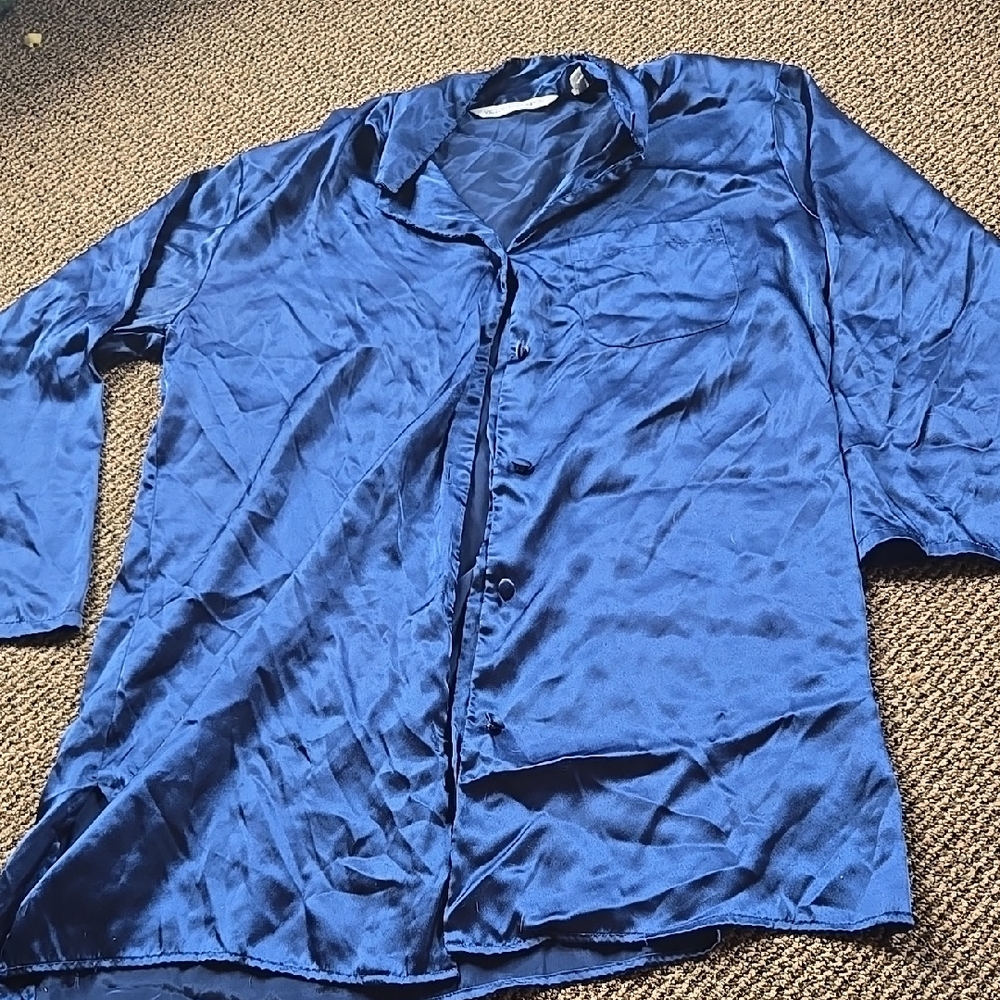 Victorias Secret Vintage Satin Sleep Shirt Pjs Pajamas